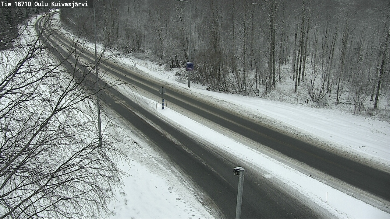 Weather Camera Image road 18710 Oulu Kuivasjärvi, Oulu, Pohjois-Pohjanmaa
