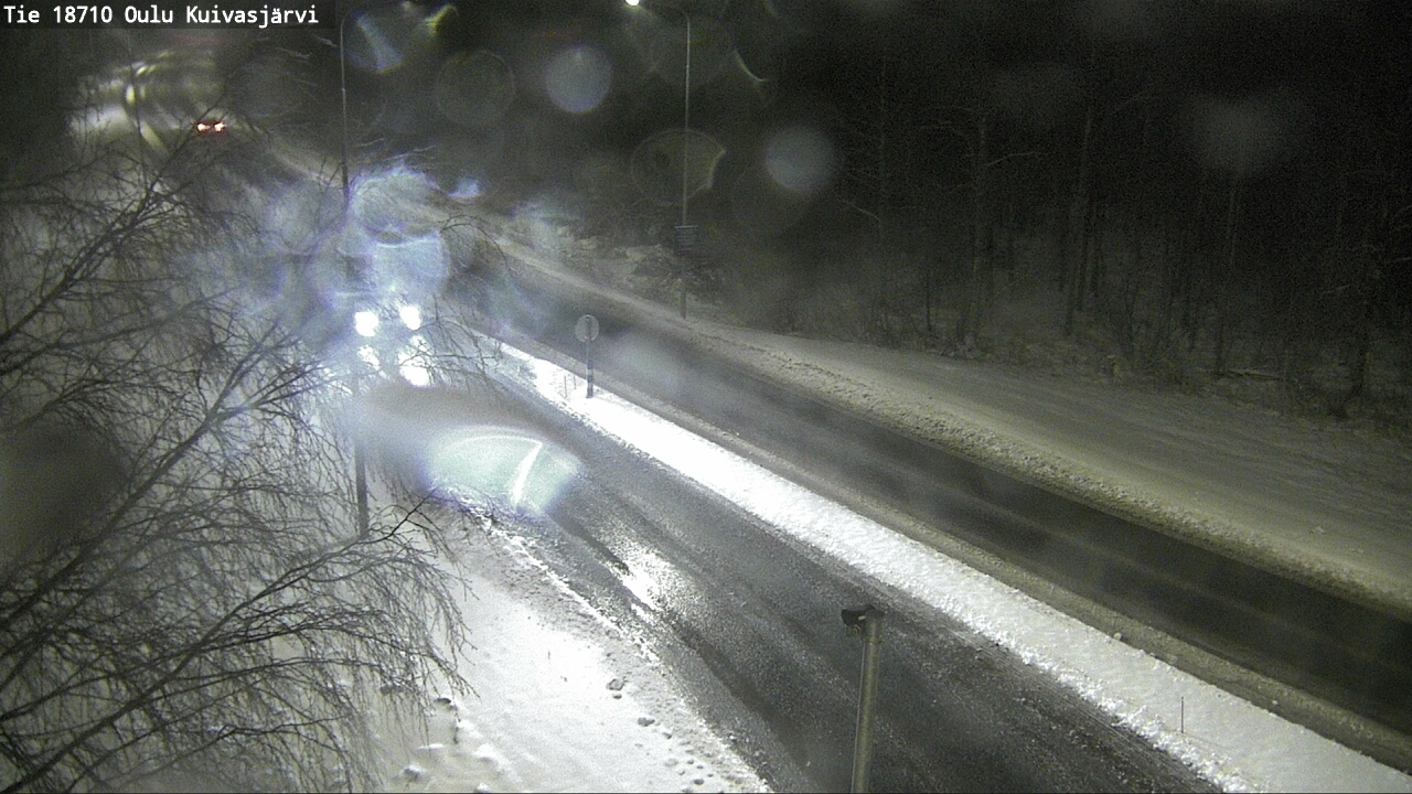 Weather Camera Image road 18710 Oulu Kuivasjärvi, Oulu, Pohjois-Pohjanmaa