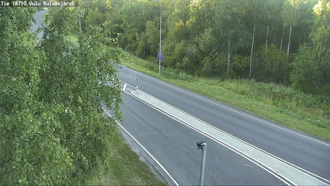 Weather Camera Image road 18710 Oulu Kuivasjärvi, Oulu, Pohjois-Pohjanmaa