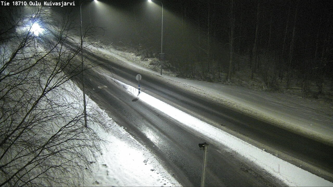 Weather Camera Image road 18710 Oulu Kuivasjärvi, Oulu, Pohjois-Pohjanmaa
