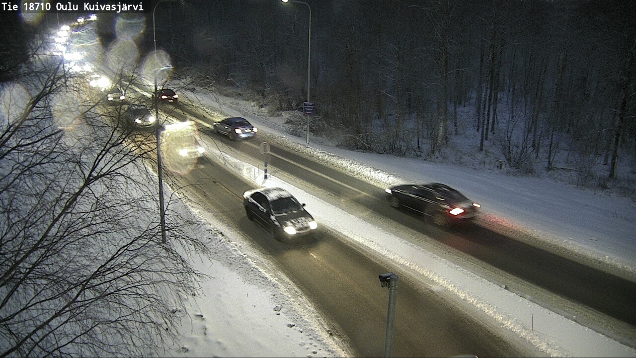 Weather Camera Image road 18710 Oulu Kuivasjärvi, Oulu, Pohjois-Pohjanmaa