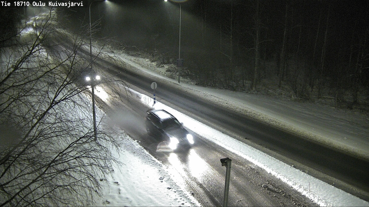 Weather Camera Image road 18710 Oulu Kuivasjärvi, Oulu, Pohjois-Pohjanmaa