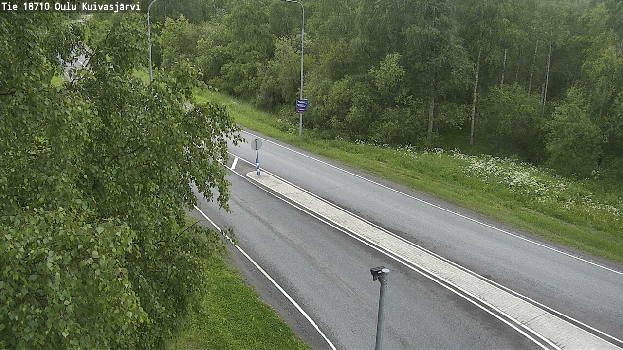 Weather Camera Image road 18710 Oulu Kuivasjärvi, Oulu, Pohjois-Pohjanmaa
