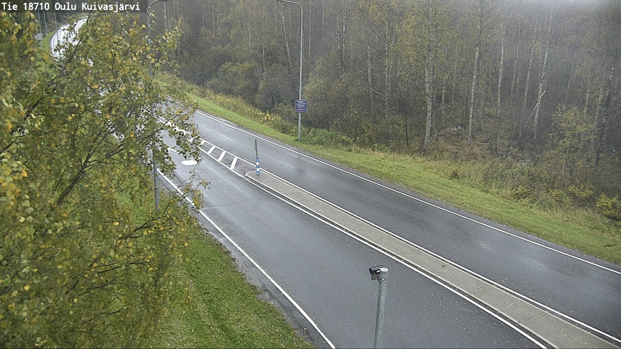 Weather Camera Image väg 18710 Oulu Kuivasjärvi, Oulu, Pohjois-Pohjanmaa