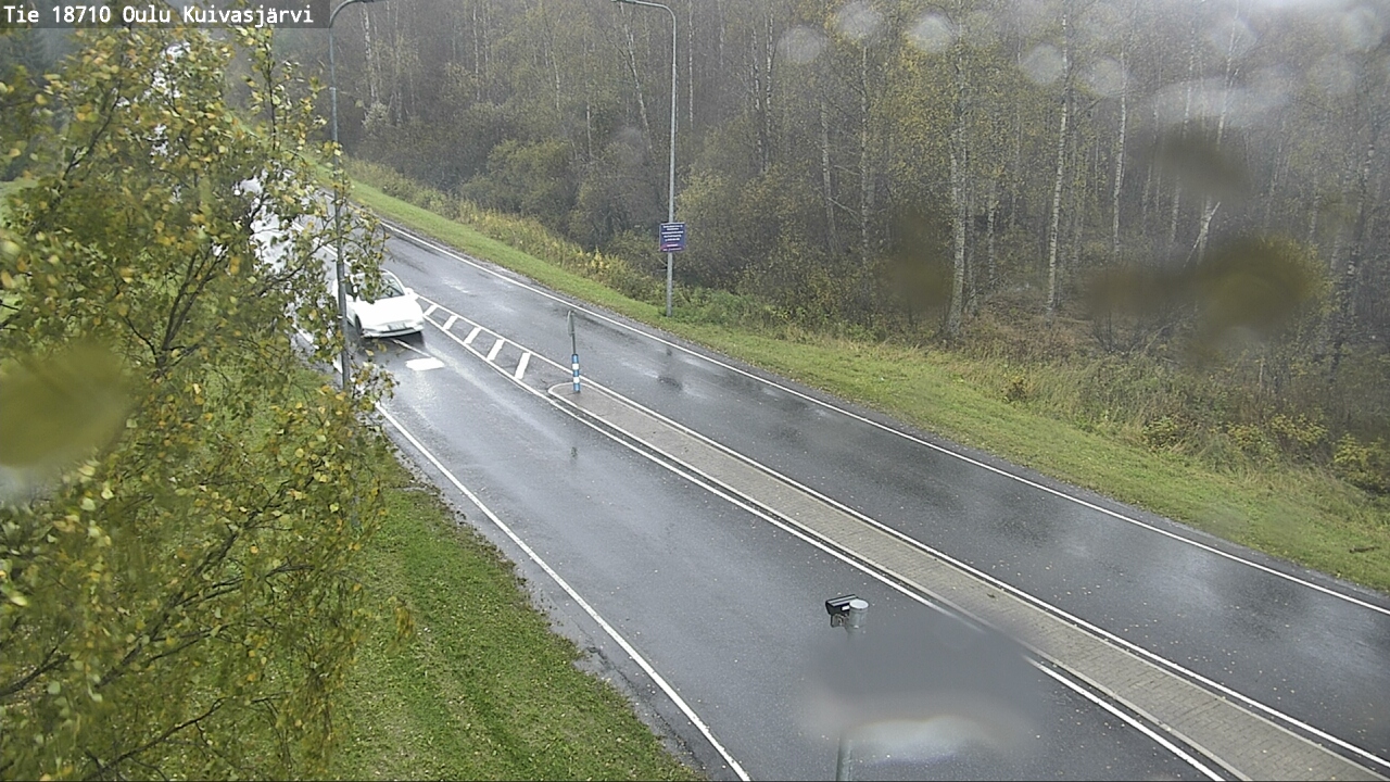 Weather Camera Image väg 18710 Oulu Kuivasjärvi, Oulu, Pohjois-Pohjanmaa