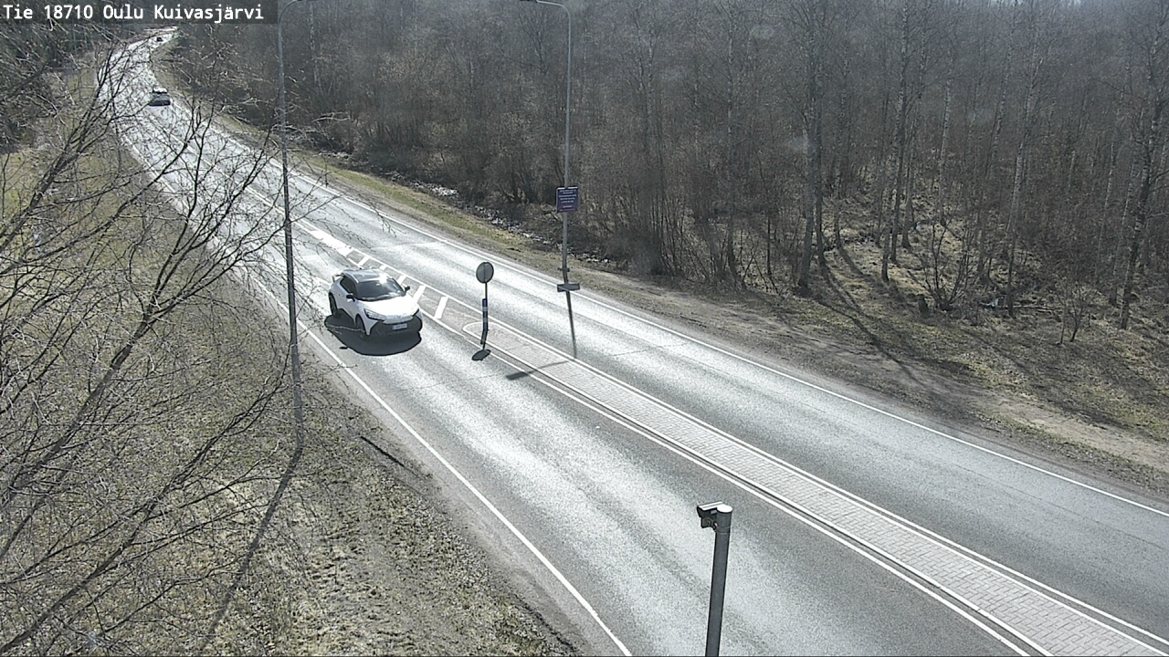 Weather Camera Image väg 18710 Oulu Kuivasjärvi, Oulu, Pohjois-Pohjanmaa