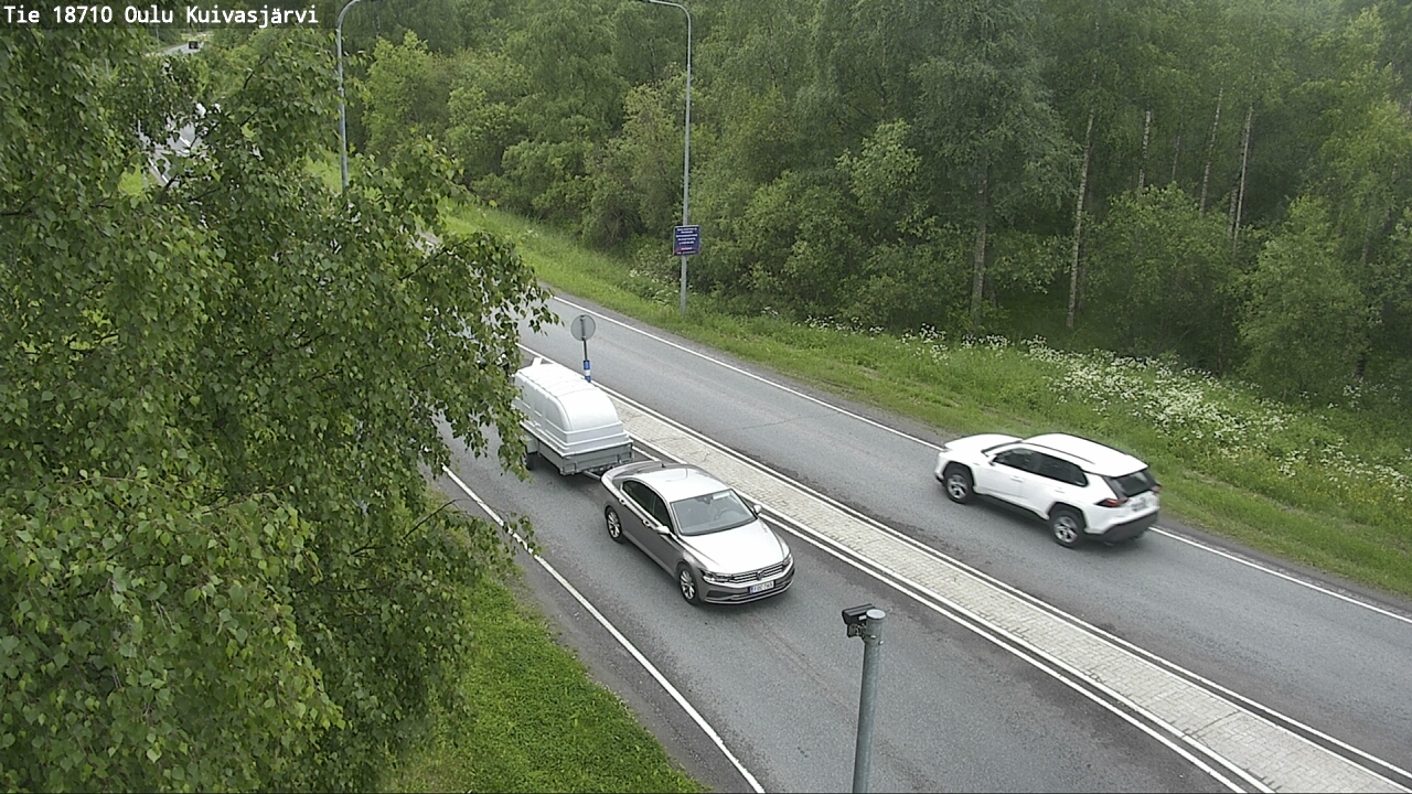 Weather Camera Image road 18710 Oulu Kuivasjärvi, Oulu, Pohjois-Pohjanmaa