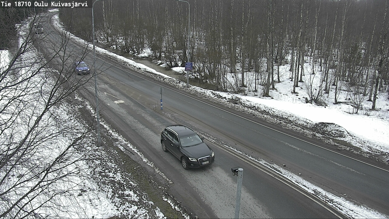 Weather Camera Image väg 18710 Oulu Kuivasjärvi, Oulu, Pohjois-Pohjanmaa