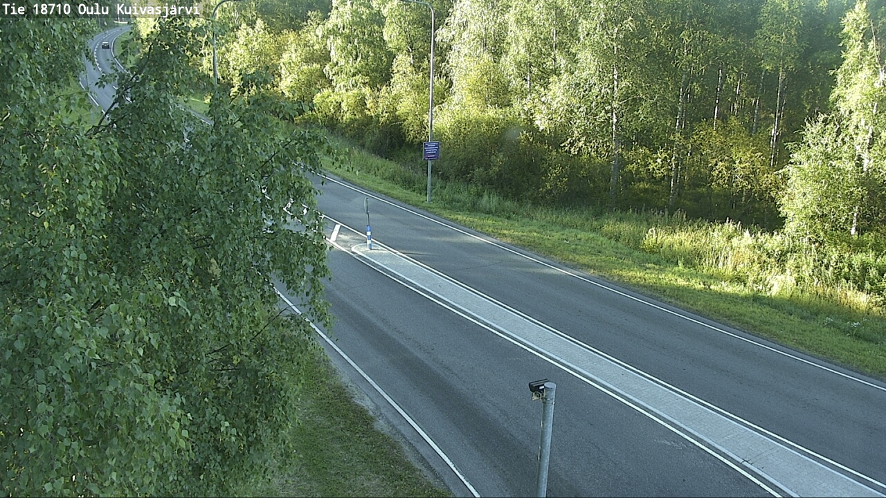 Weather Camera Image road 18710 Oulu Kuivasjärvi, Oulu, Pohjois-Pohjanmaa