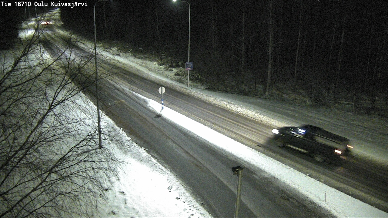 Weather Camera Image road 18710 Oulu Kuivasjärvi, Oulu, Pohjois-Pohjanmaa