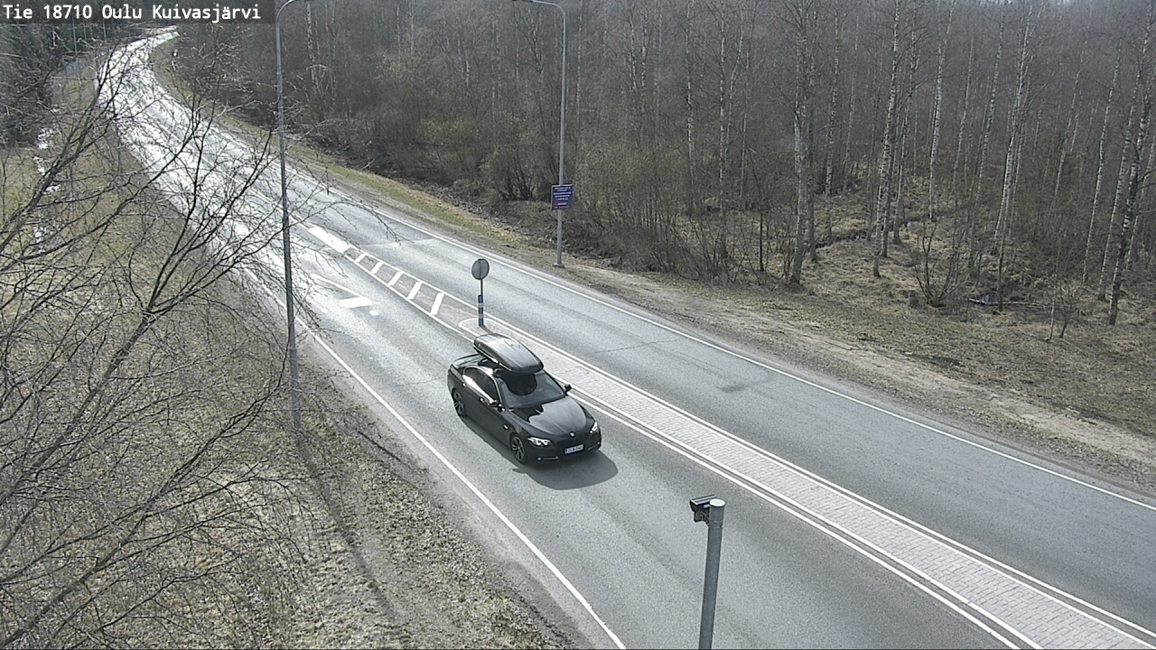 Weather Camera Image väg 18710 Oulu Kuivasjärvi, Oulu, Pohjois-Pohjanmaa