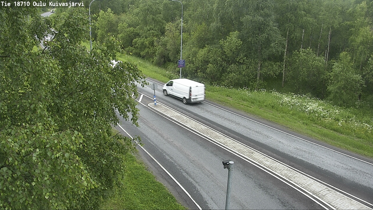 Weather Camera Image road 18710 Oulu Kuivasjärvi, Oulu, Pohjois-Pohjanmaa
