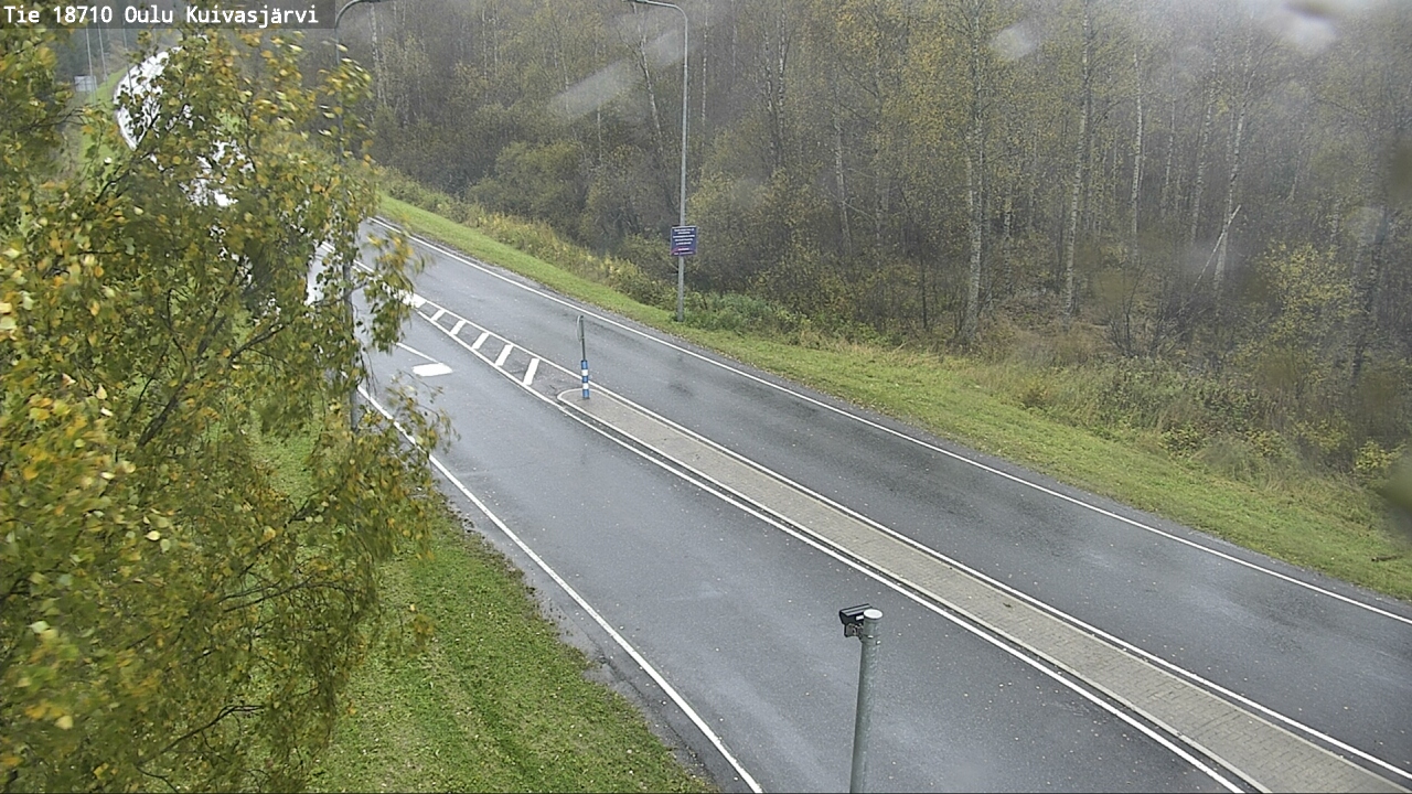 Weather Camera Image väg 18710 Oulu Kuivasjärvi, Oulu, Pohjois-Pohjanmaa