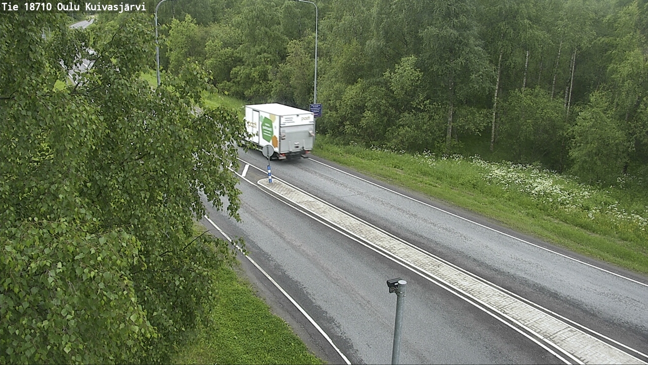 Weather Camera Image road 18710 Oulu Kuivasjärvi, Oulu, Pohjois-Pohjanmaa