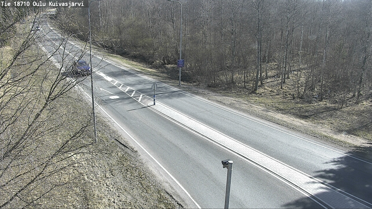 Weather Camera Image väg 18710 Oulu Kuivasjärvi, Oulu, Pohjois-Pohjanmaa