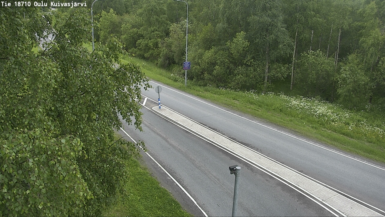 Weather Camera Image road 18710 Oulu Kuivasjärvi, Oulu, Pohjois-Pohjanmaa