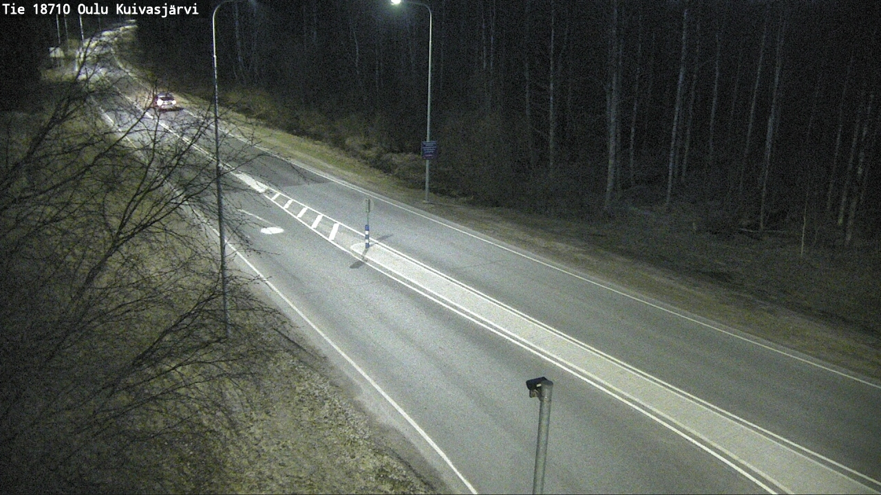 Weather Camera Image väg 18710 Oulu Kuivasjärvi, Oulu, Pohjois-Pohjanmaa