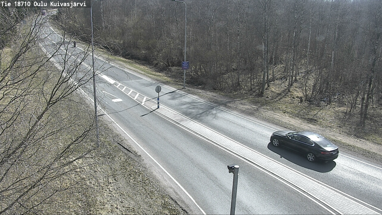 Weather Camera Image väg 18710 Oulu Kuivasjärvi, Oulu, Pohjois-Pohjanmaa