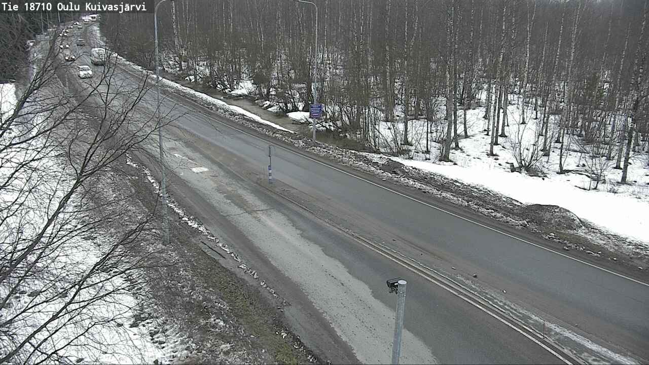 Weather Camera Image road 18710 Oulu Kuivasjärvi, Oulu, Pohjois-Pohjanmaa