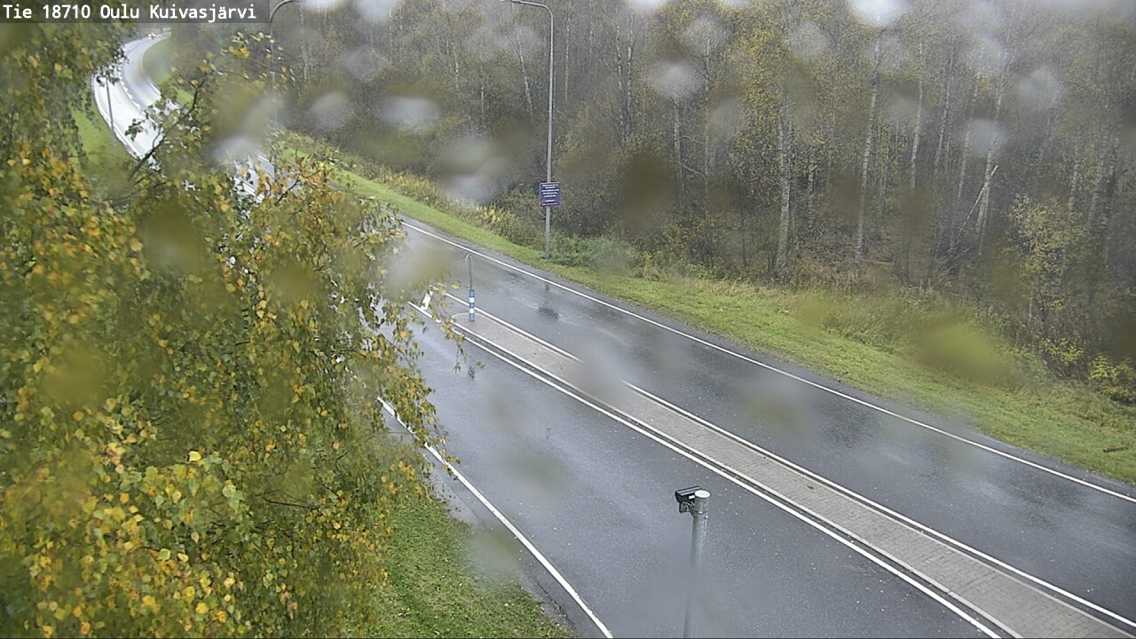 Weather Camera Image road 18710 Oulu Kuivasjärvi, Oulu, Pohjois-Pohjanmaa