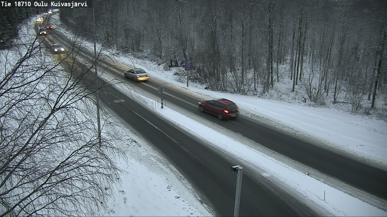 Weather Camera Image road 18710 Oulu Kuivasjärvi, Oulu, Pohjois-Pohjanmaa