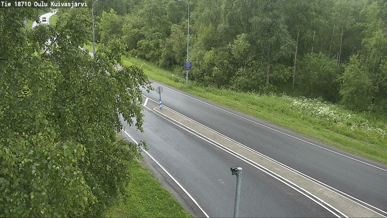 Weather Camera Image road 18710 Oulu Kuivasjärvi, Oulu, Pohjois-Pohjanmaa