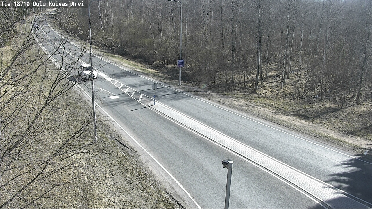Weather Camera Image väg 18710 Oulu Kuivasjärvi, Oulu, Pohjois-Pohjanmaa
