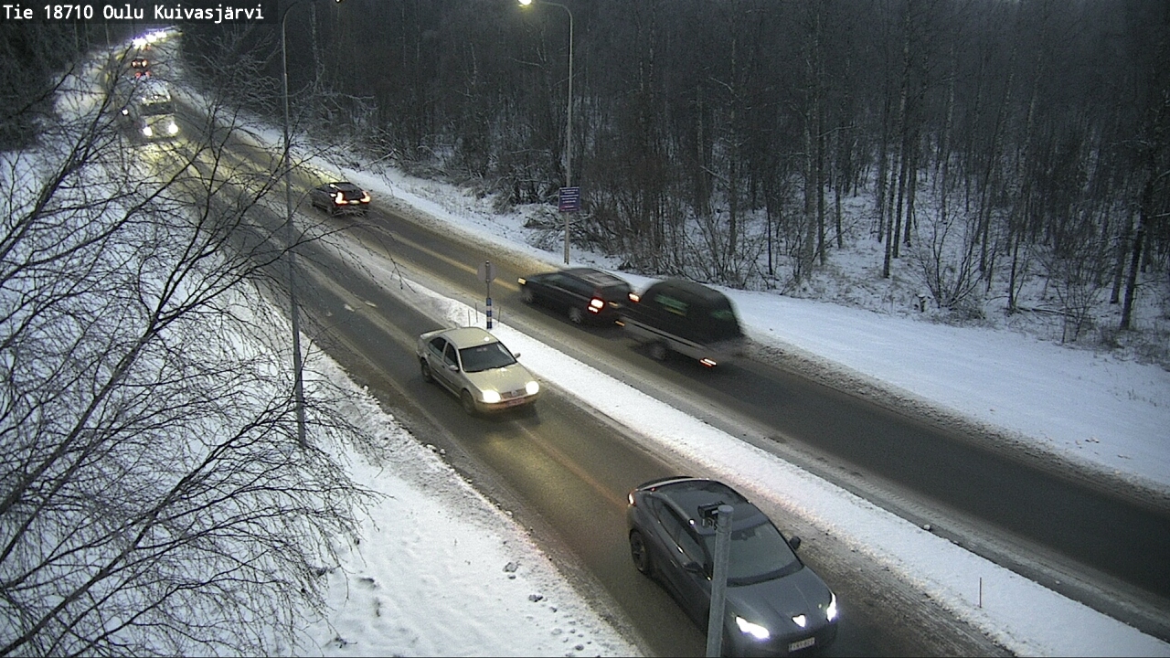 Weather Camera Image road 18710 Oulu Kuivasjärvi, Oulu, Pohjois-Pohjanmaa