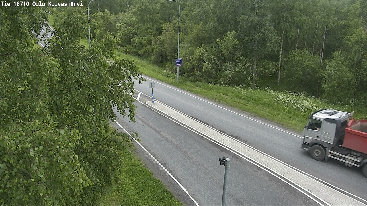 Weather Camera Image road 18710 Oulu Kuivasjärvi, Oulu, Pohjois-Pohjanmaa