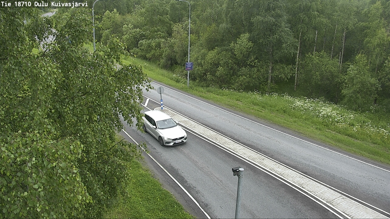 Weather Camera Image road 18710 Oulu Kuivasjärvi, Oulu, Pohjois-Pohjanmaa