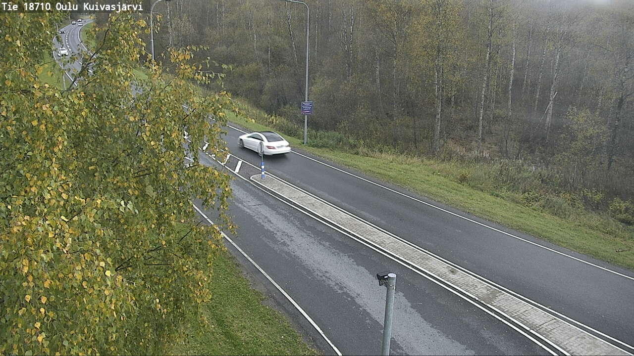Weather Camera Image road 18710 Oulu Kuivasjärvi, Oulu, Pohjois-Pohjanmaa