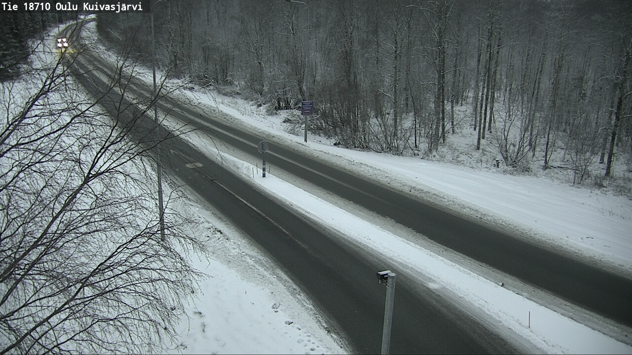 Weather Camera Image road 18710 Oulu Kuivasjärvi, Oulu, Pohjois-Pohjanmaa