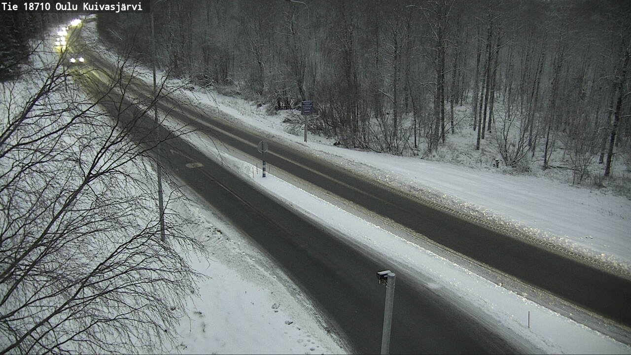Weather Camera Image road 18710 Oulu Kuivasjärvi, Oulu, Pohjois-Pohjanmaa