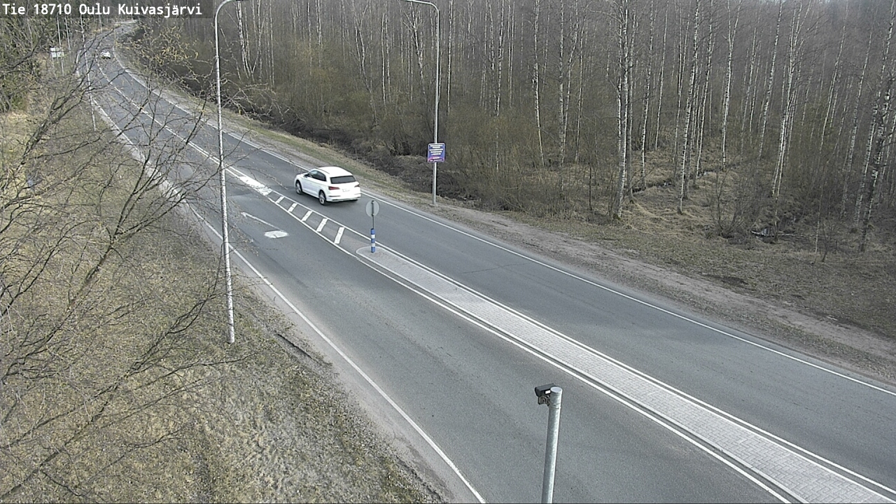 Weather Camera Image väg 18710 Oulu Kuivasjärvi, Oulu, Pohjois-Pohjanmaa