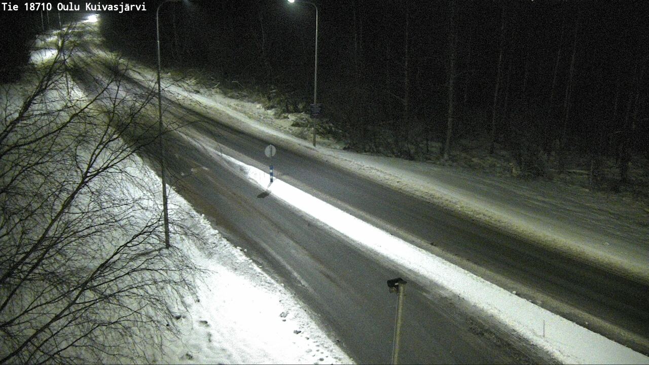 Weather Camera Image road 18710 Oulu Kuivasjärvi, Oulu, Pohjois-Pohjanmaa