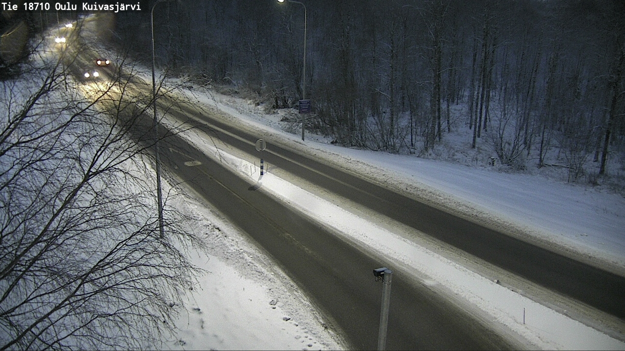 Weather Camera Image road 18710 Oulu Kuivasjärvi, Oulu, Pohjois-Pohjanmaa