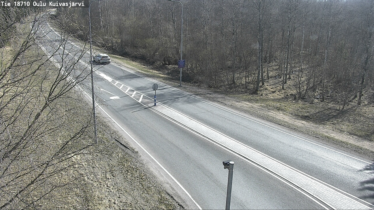 Weather Camera Image väg 18710 Oulu Kuivasjärvi, Oulu, Pohjois-Pohjanmaa