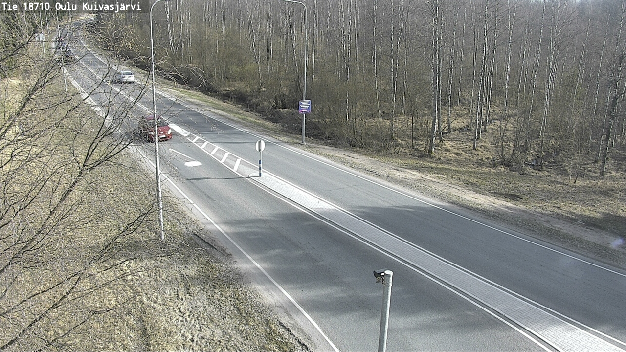 Weather Camera Image väg 18710 Oulu Kuivasjärvi, Oulu, Pohjois-Pohjanmaa