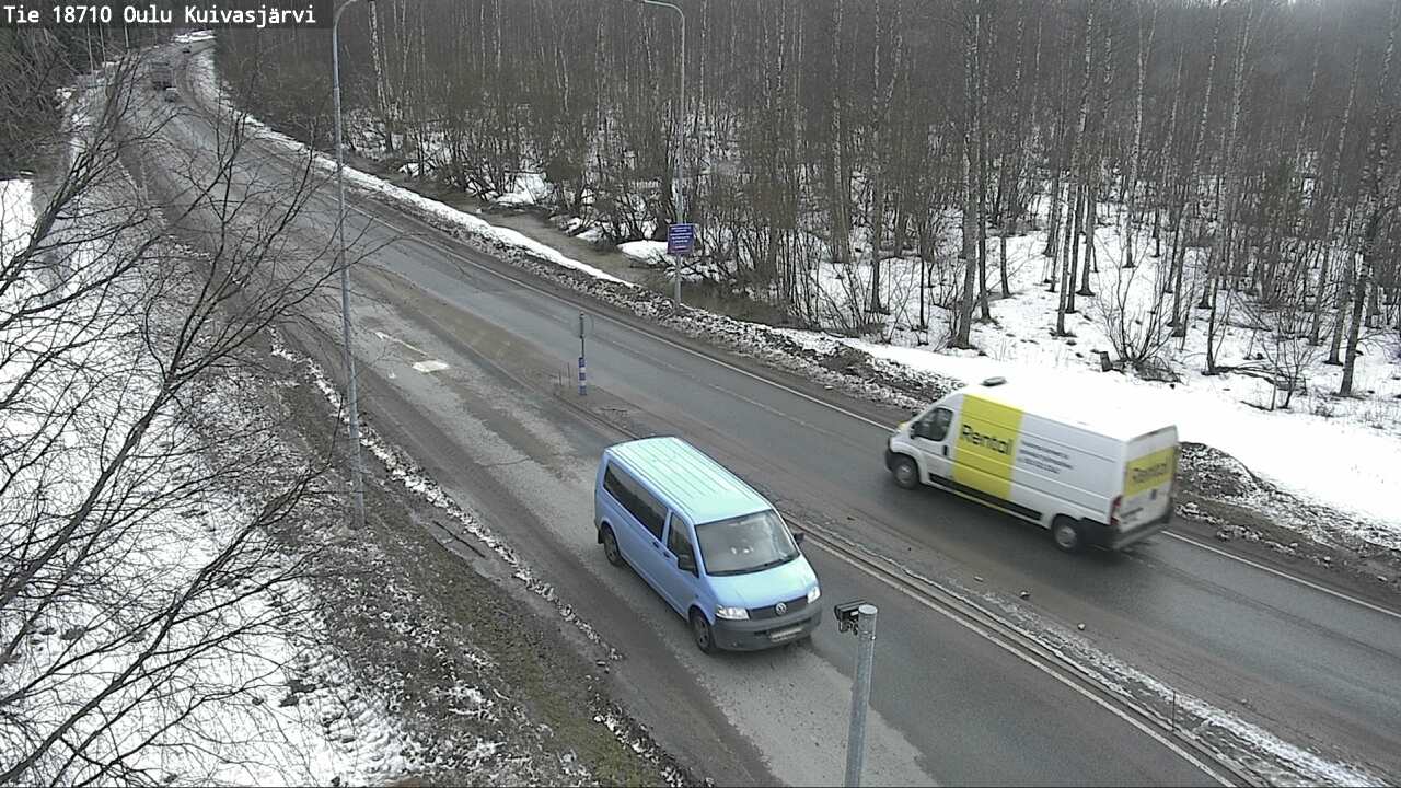 Weather Camera Image väg 18710 Oulu Kuivasjärvi, Oulu, Pohjois-Pohjanmaa