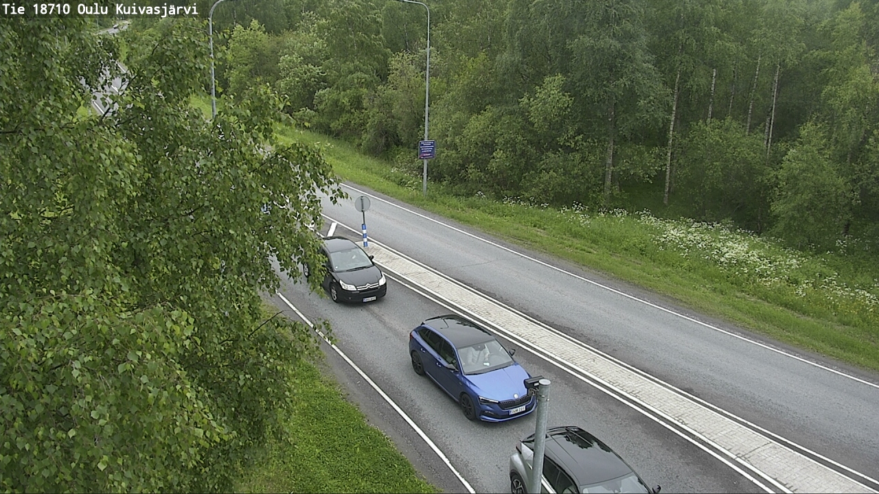 Weather Camera Image road 18710 Oulu Kuivasjärvi, Oulu, Pohjois-Pohjanmaa