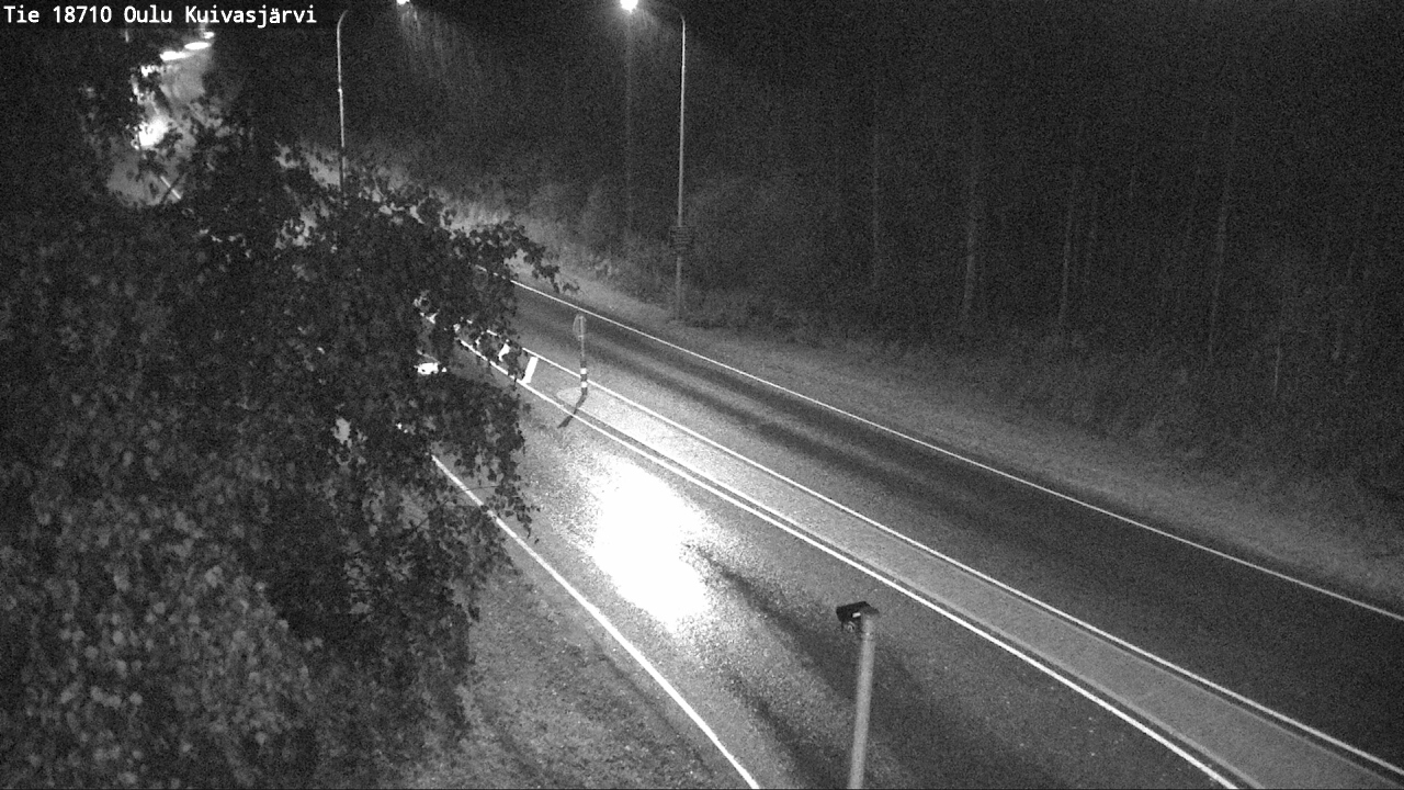 Weather Camera Image road 18710 Oulu Kuivasjärvi, Oulu, Pohjois-Pohjanmaa