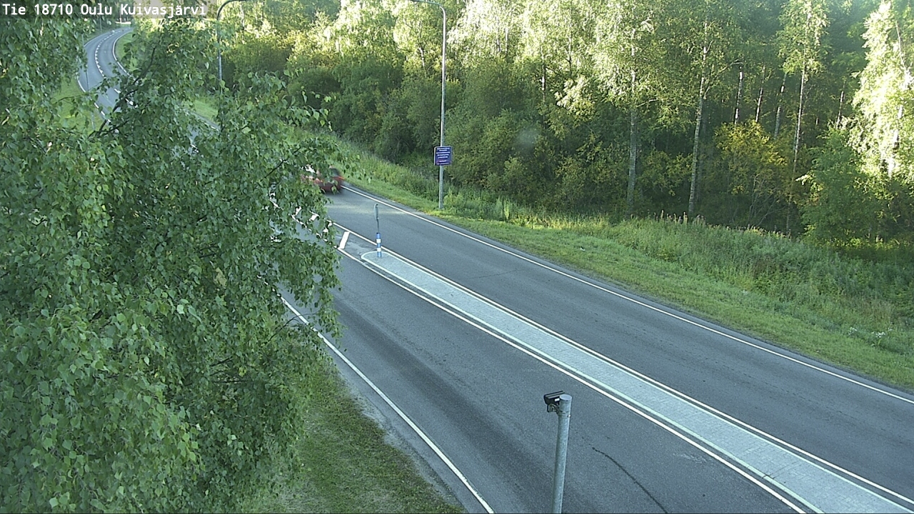 Weather Camera Image road 18710 Oulu Kuivasjärvi, Oulu, Pohjois-Pohjanmaa