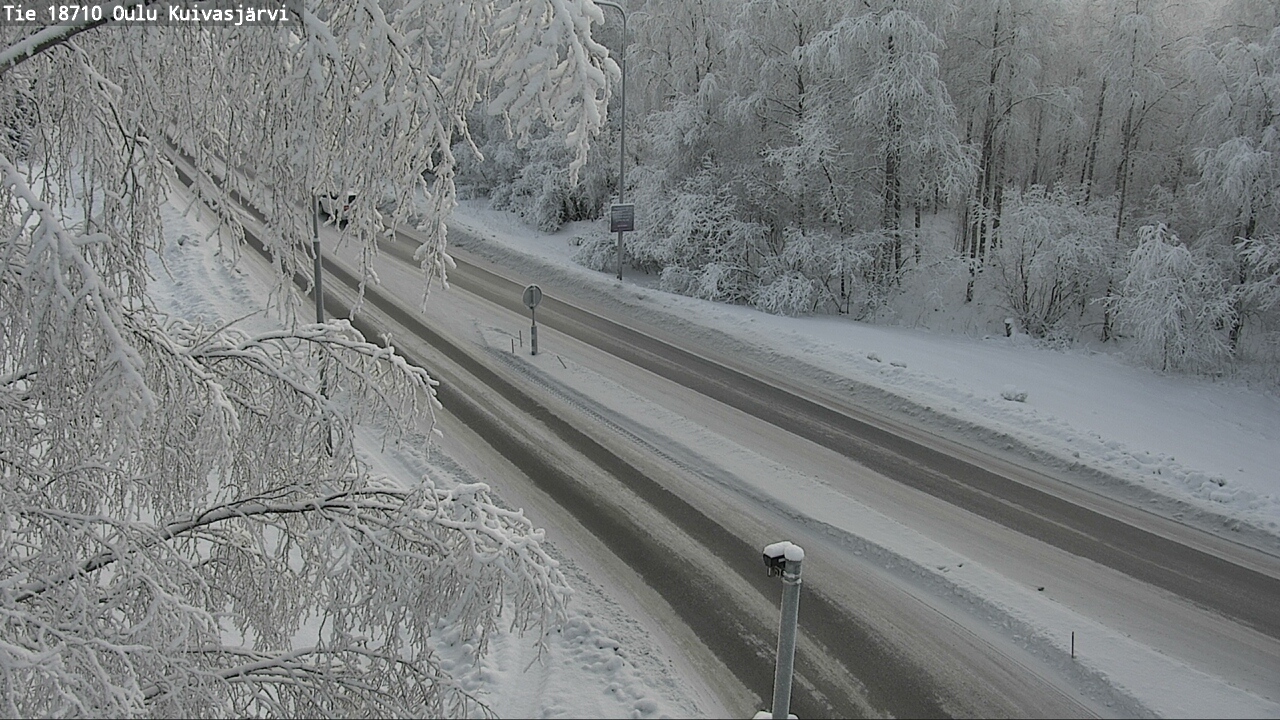 Weather Camera Image road 18710 Oulu Kuivasjärvi, Oulu, Pohjois-Pohjanmaa