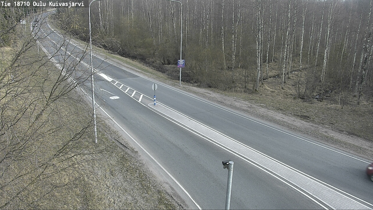 Weather Camera Image väg 18710 Oulu Kuivasjärvi, Oulu, Pohjois-Pohjanmaa