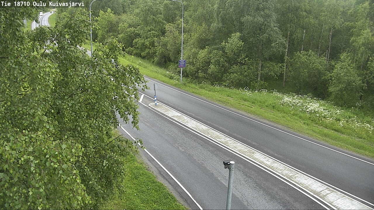 Weather Camera Image road 18710 Oulu Kuivasjärvi, Oulu, Pohjois-Pohjanmaa