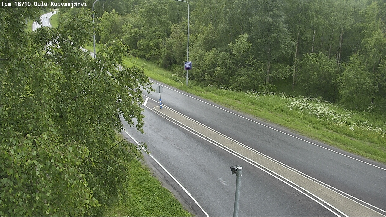 Weather Camera Image road 18710 Oulu Kuivasjärvi, Oulu, Pohjois-Pohjanmaa