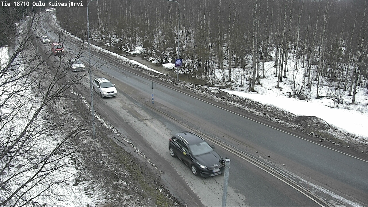 Weather Camera Image road 18710 Oulu Kuivasjärvi, Oulu, Pohjois-Pohjanmaa