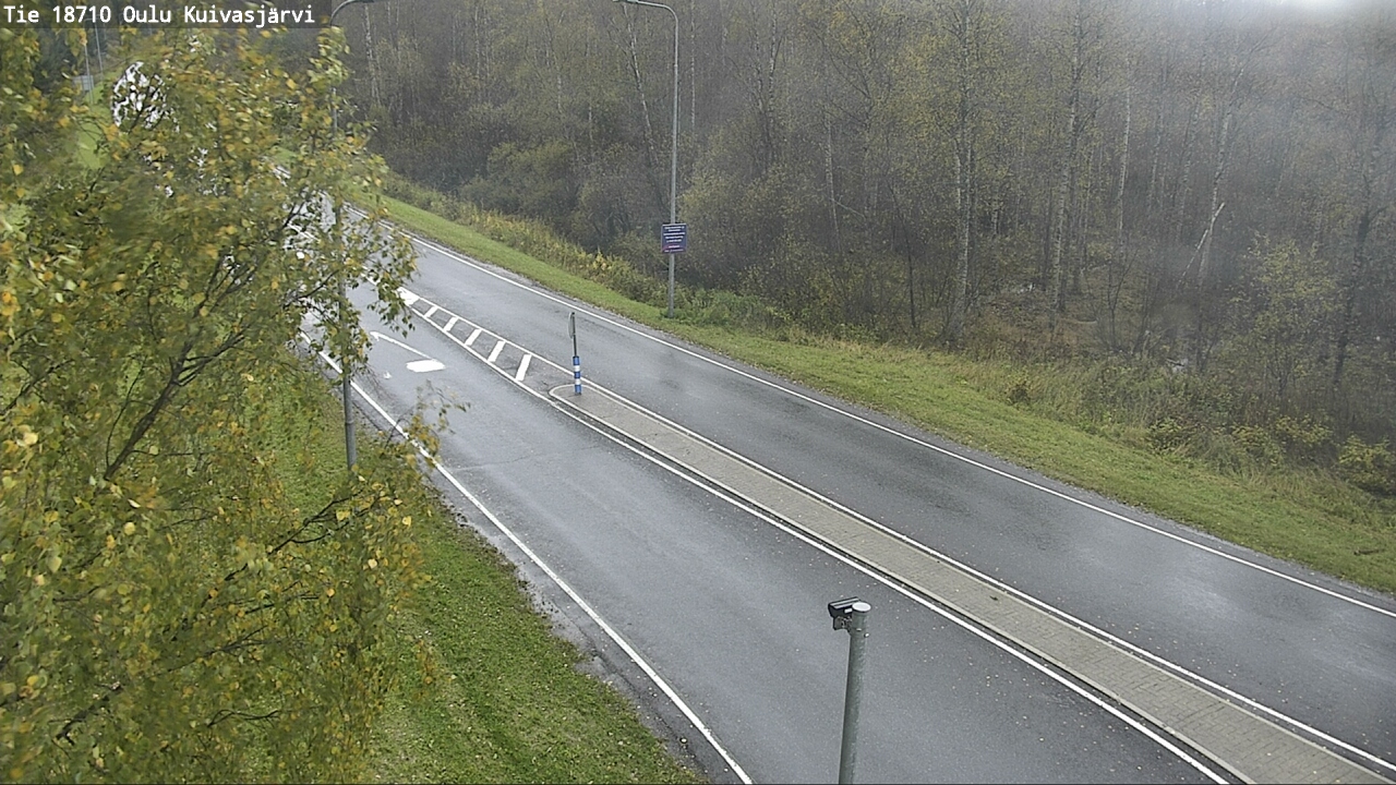 Weather Camera Image väg 18710 Oulu Kuivasjärvi, Oulu, Pohjois-Pohjanmaa