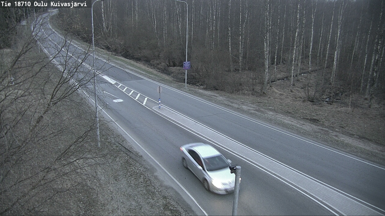 Weather Camera Image väg 18710 Oulu Kuivasjärvi, Oulu, Pohjois-Pohjanmaa