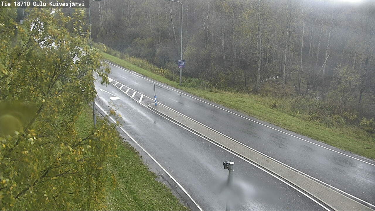 Weather Camera Image väg 18710 Oulu Kuivasjärvi, Oulu, Pohjois-Pohjanmaa